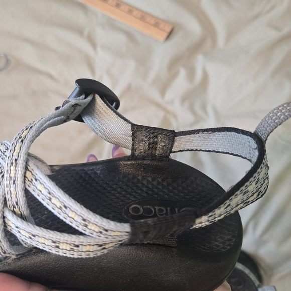 Chaco Sandals with Black, Blue and White Straps - Picture 4 of 5